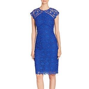 Shoshanna Floral Lace Sheath Dress